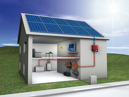 Impianto fotovoltaico ad isola con batterie di accumulo